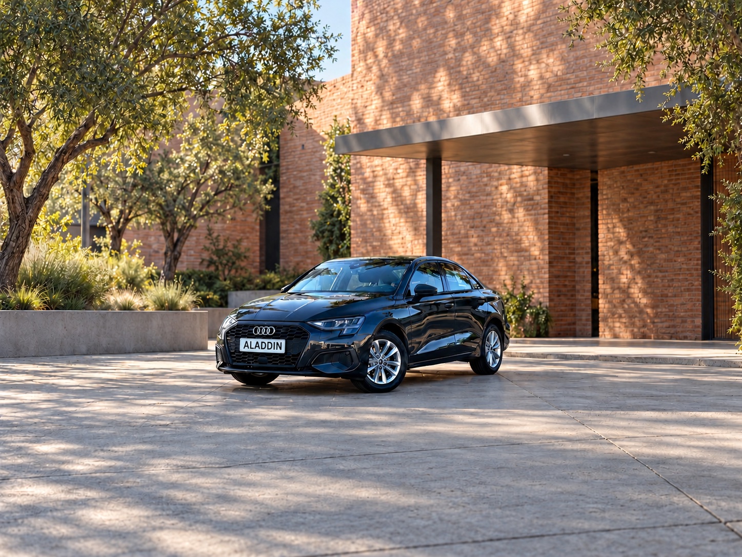 Audi A3 Black 2025 — exterior view
